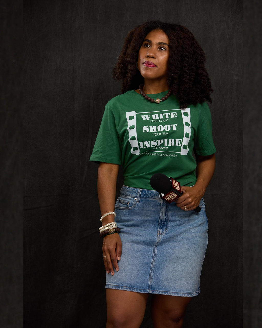 Write Shoot Inspire Fitted T-Shirt