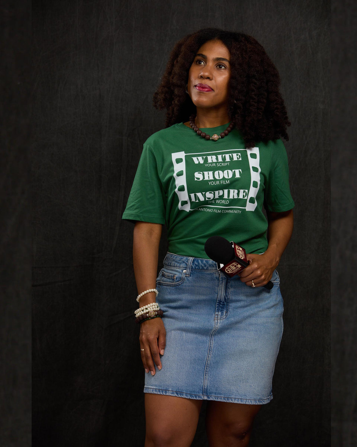 Write Shoot Inspire Fitted T-Shirt